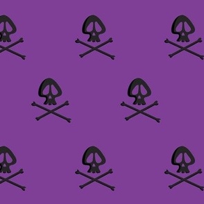 Skulls on Purple