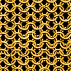 Chainmail Gold 1 1/8" link size 29 mm