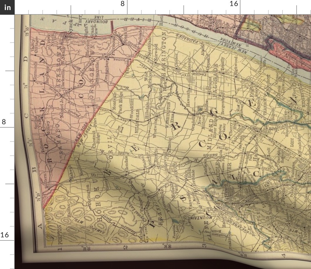 1906 NYC map,  large