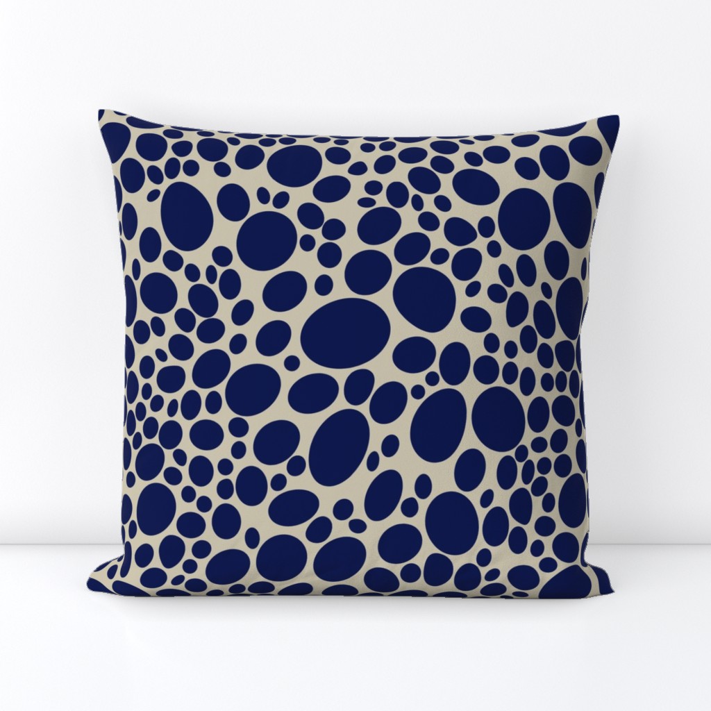 pebble dots - blue marine