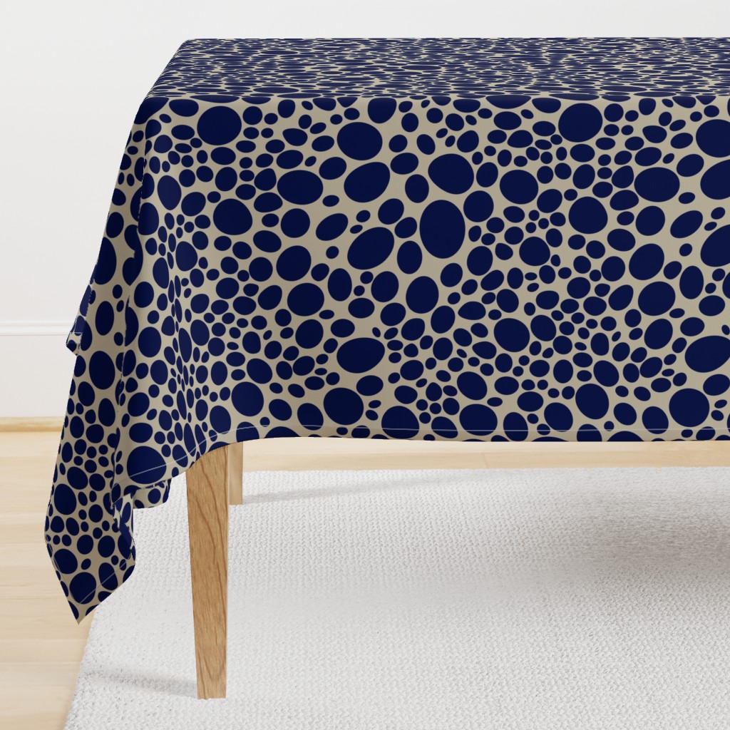 pebble dots - blue marine