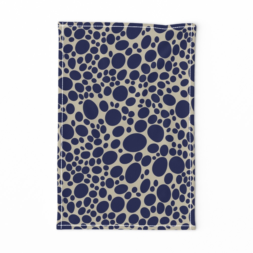 pebble dots - blue marine