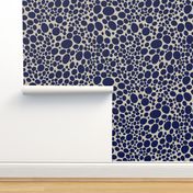 pebble dots - blue marine