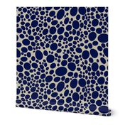 pebble dots - blue marine