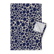 pebble dots - blue marine