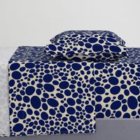 pebble dots - blue marine