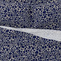 pebble dots - blue marine