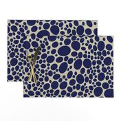 pebble dots - blue marine