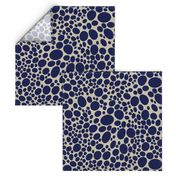 pebble dots - blue marine