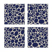 pebble dots - blue marine