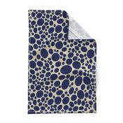 pebble dots - blue marine