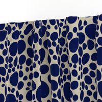 pebble dots - blue marine