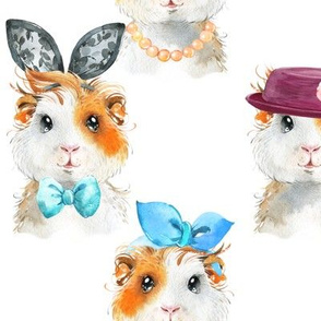 Guinea Pig Chic (white) LARGER scale