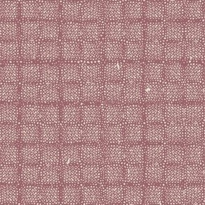 Vintage Knit Lacework (plum on cream) 