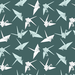Pine and Mint Paper CRANES