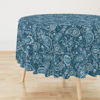 Teal Soma Paisley - Textured