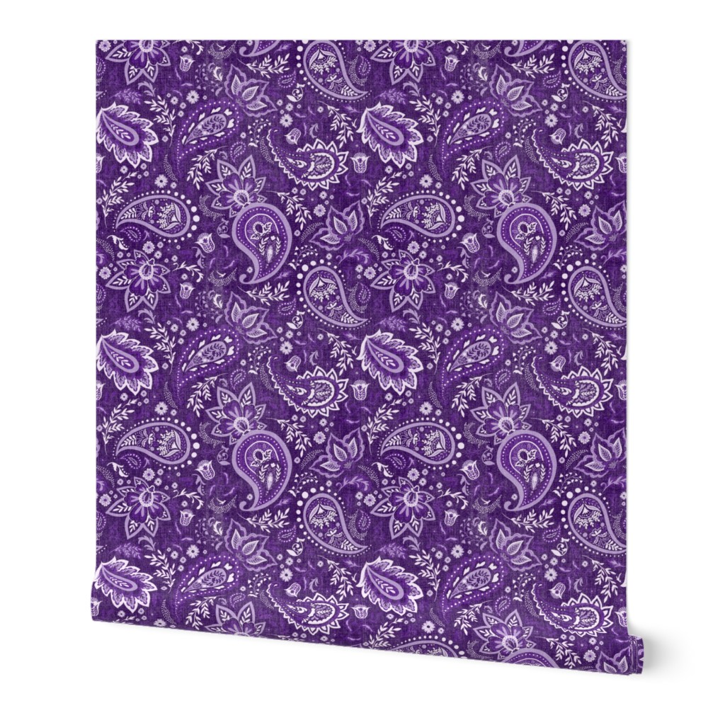 Purple Soma Paisley - Textured