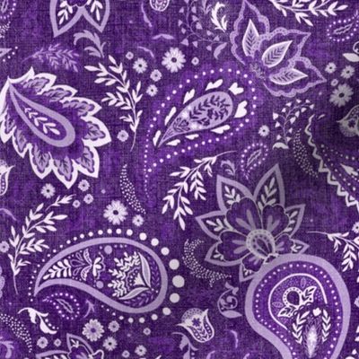 Purple Soma Paisley - Textured