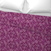 Fuchsia Soma Paisley - Textured