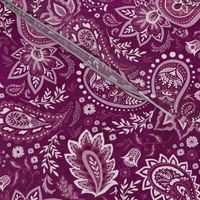 Fuchsia Soma Paisley - Textured
