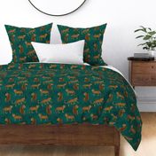 LEOPARD EXOTIC JUNGLE GREEN small scale