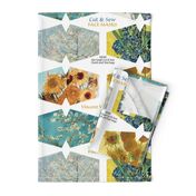 Van Gogh Face Masks - Starry Night Sunflowers Irises 