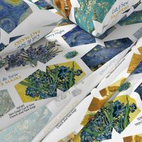 Van Gogh Face Masks - Starry Night Sunflowers Irises 