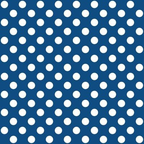 Classic Blue and Polka white Dots