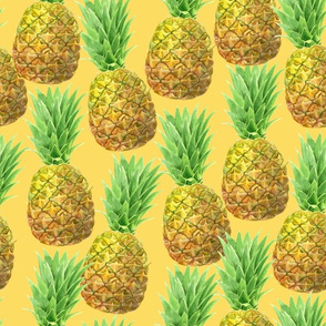 Pineapple watercolor pattern 3