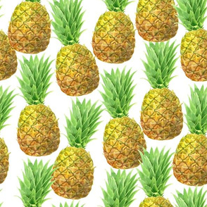 Pineapple watercolor pattern 2