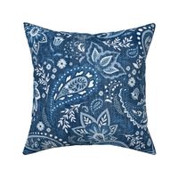 Blue Soma Paisley - Textured