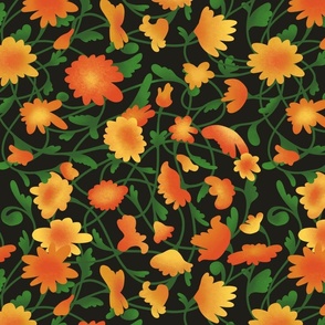 Tangerine Floral