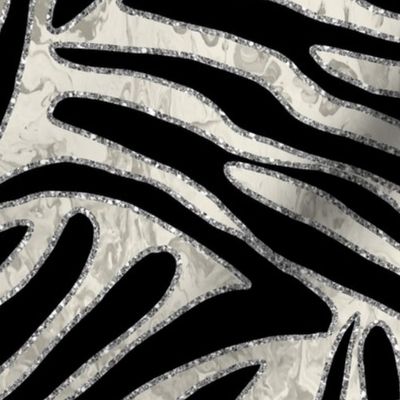 Zebra stripes silver 40