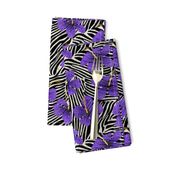 ZEBRA STRIPES  SILVER V PURPLE 8