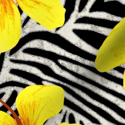 ZEBRA STRIPES  V YELLOW 24