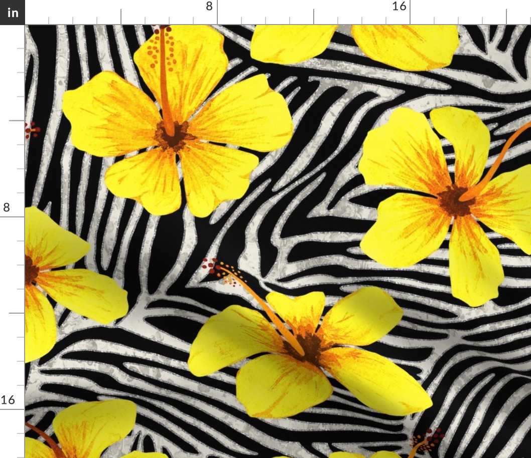 ZEBRA STRIPES  V YELLOW 24