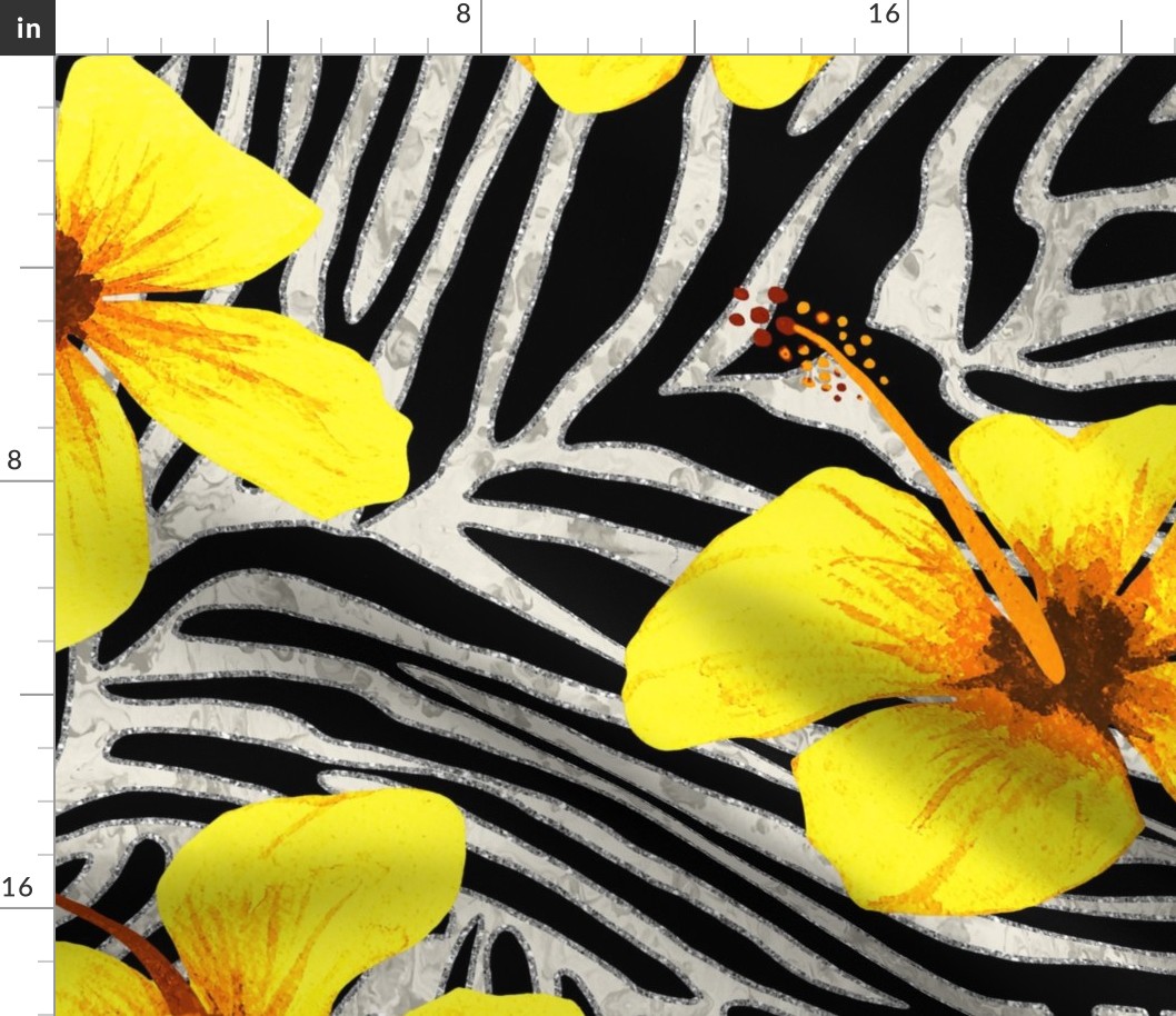 ZEBRA STRIPES  V YELLOW 40