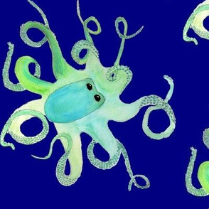 Watercolor Sea Octopus