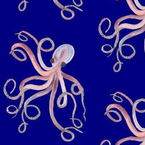 Watercolor Sea Octopus 2
