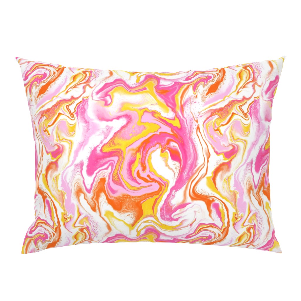 Pink and yellow marble