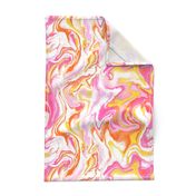 Pink and yellow marble