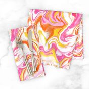 Pink and yellow marble