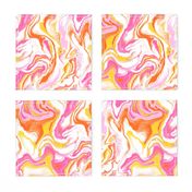 Pink and yellow marble