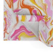 Pink and yellow marble