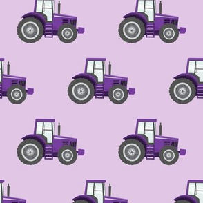 purple tractors - farming - purple - LAD20