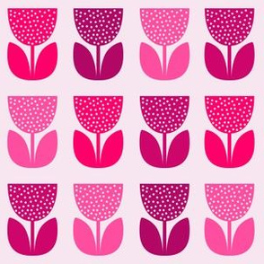 Flower Pattern: Poppy: Light Pink