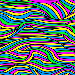 90s neon patterns