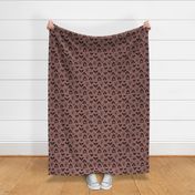 Little pups and dogs friends pet lovers design brown mauve