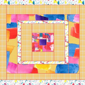 Falling Color in a Quilt Block