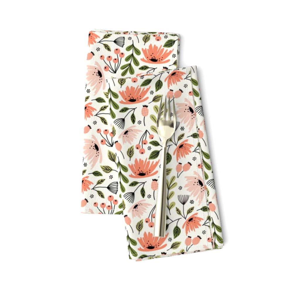 Ditsy modern Floral - small scale 